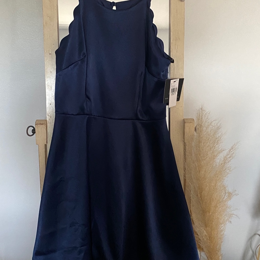 Navy Cocktail Length Dress ***NWT***
